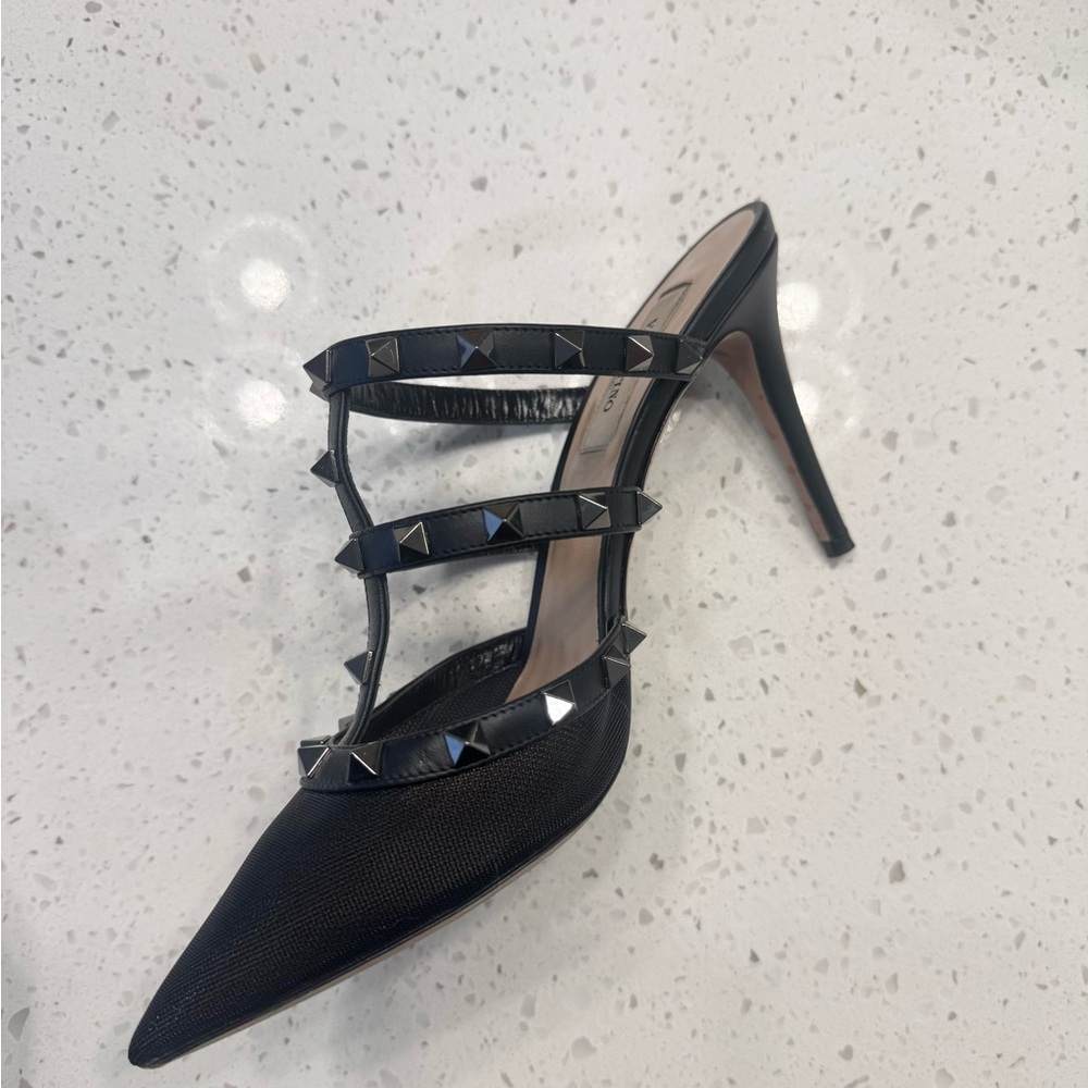 Valentino Garavani Rockstud Slide Mesh Mule